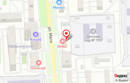 Центр МРТ-диагностики МИБС на улице Мяги на карте
