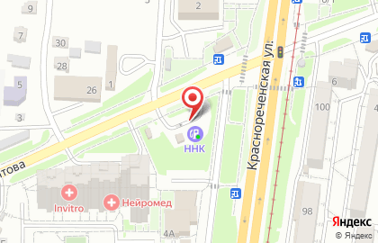 АЗС ННК на Краснореченской улице на карте