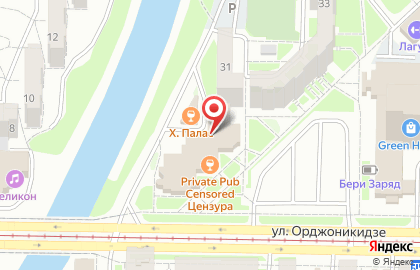 Банк Москвы на улице Орджоникидзе на карте