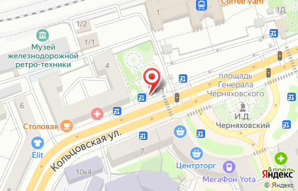Киоск фастфудной продукции на Кольцовской улице на карте