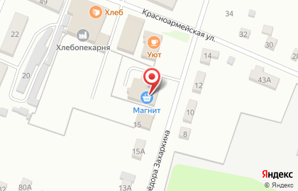 Супермаркет Магнит в Белинском на карте