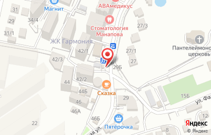 Магазин овощей и фруктов в Центральном районе на карте