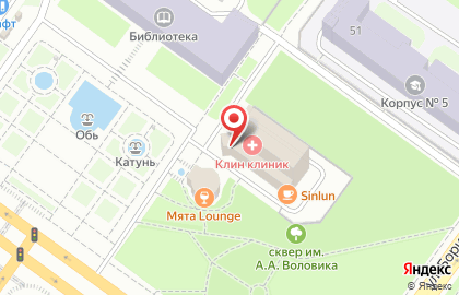 Гриль-бар BarBQ в Октябрьском районе на карте