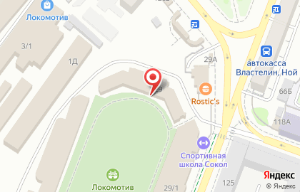 Стадион Локомотив в Саратове на карте