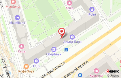 Салон красоты City Nails на станции метро Кутузовская на карте