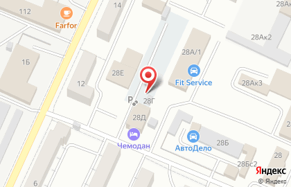 Автостоянка в Уфе на карте