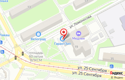 Ремонтная мастерская Гарант на улице Румянцева на карте