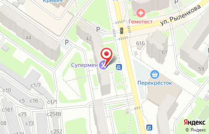 Магазин колбасных изделий Мясковит на улице Рыленкова на карте