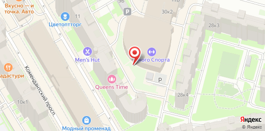 Клиника эстетической медицины Эстетика тела на Комендантском проспекте на карте