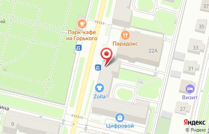 Салон связи МТС на улице Максима Горького на карте