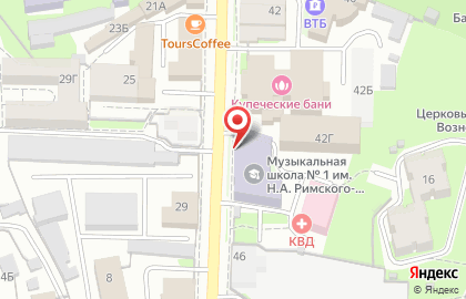 Детская музыкальная школа №1 им. Н.А. Римского-Корсакова в Пскове на карте