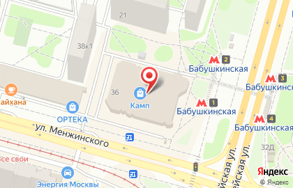 Салон-парикмахерская ЦирюльникЪ на метро Бабушкинская на карте