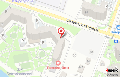 Кафе быстрого питания Шаурмания на Славянском проспекте на карте