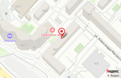 Мастерская по ремонту обуви на улице Александра Матросова на карте