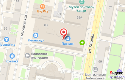 Магазин спортивного питания Сура-Спорт на Московской улице на карте