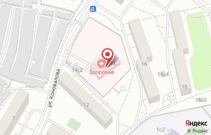 Наркологическая клиника Здоровье-Н в Москве на карте