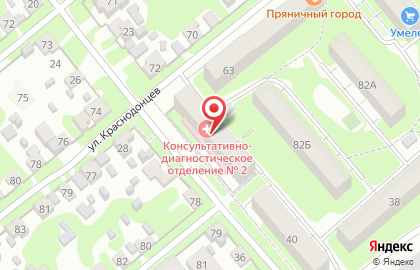 Детская городская клиническая больница г. Тулы в Туле на карте