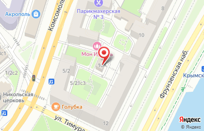 Магазин продуктов в Москве на карте