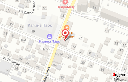 Продовольственный магазин на Калинина на карте