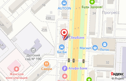 Банкомат СберБанк на проспекте Строителей, 21 на карте