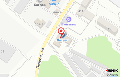 Ветеринарная клиника Оберег в Калининграде на карте
