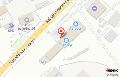 ТЦ Клевер в Октябрьском районе на карте