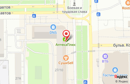 Аптека 02плюс на улице Ленина на карте