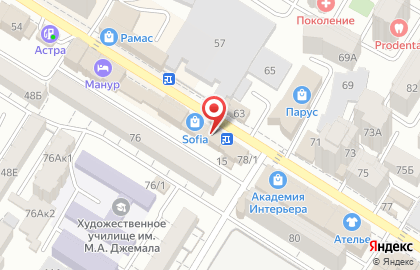 Магазин Московские двери на улице Ирчи Казака на карте