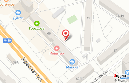 Магнит в Солнечногорске (ул Красная д 64) на карте