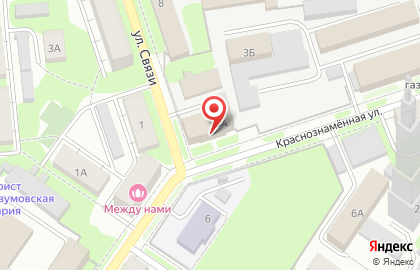 Торгово-ремонтная фирма Медтехника на Краснознамённой улице на карте