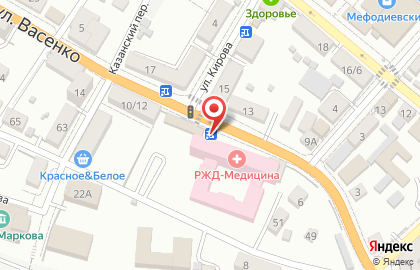 Продовольственный магазин на улице Васенко на карте
