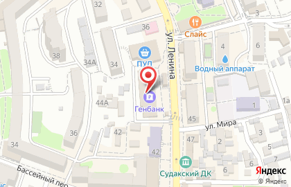 Магазин алкогольной продукции Точка на улице Ленина на карте
