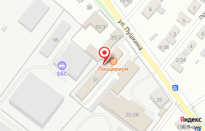 Шинный центр Vianor на улице Пушкина на карте
