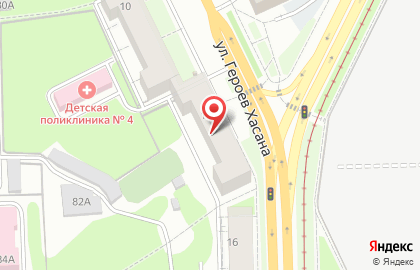 Супермаркет Магнит на улице Героев Хасана на карте