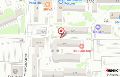 Стоматологическая клиника Асстом на Ульяновской улице на карте