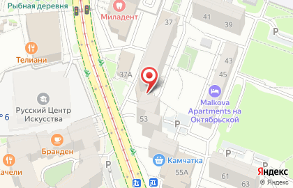 Продуктовый магазин в Калининграде на карте