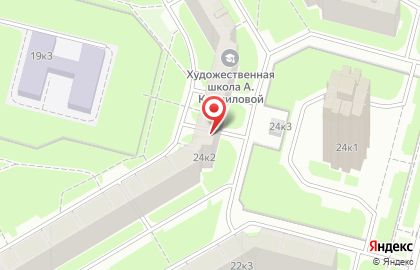 Франшиза Художественной школы Анастасии Корниловой на Серебристом бульваре на карте