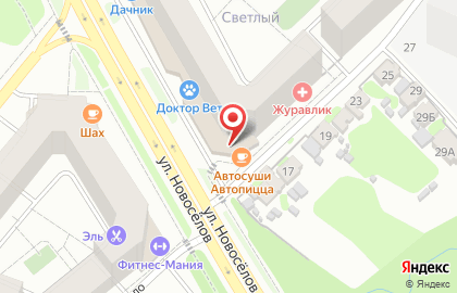 Салон-магазин Город Штор на улице Новосёлов на карте