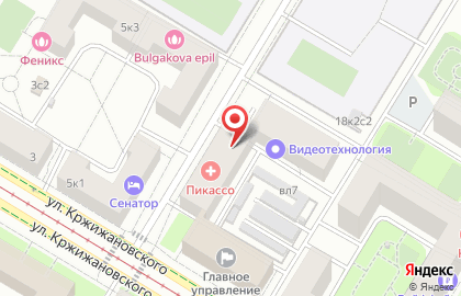 IT-компания Ай-Теко на улице Кржижановского на карте