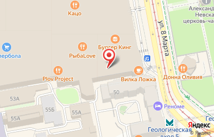 Кафе-пекарня Поль Бейкери в Ленинском районе на карте