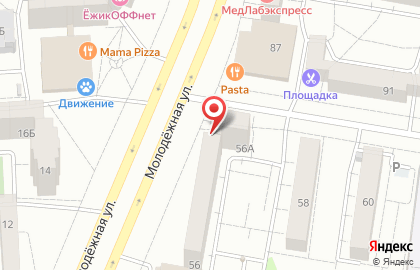Магазин мясной продукции Увамясопром 1 на Молодёжной улице на карте