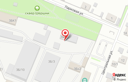 Торговый дом Термекс на Центральной улице (Шершни) на карте