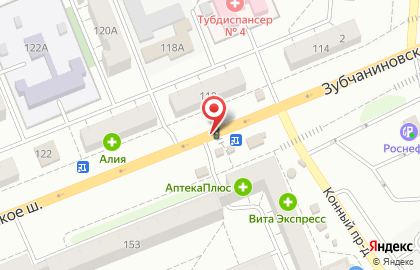 Киоск по продаже цветов на Зубчаниновском шоссе на карте