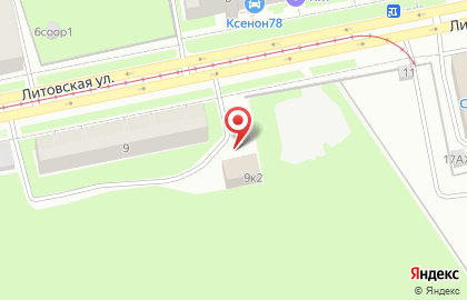 Автосервис на Литовской на карте