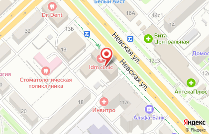 ЮгМед на Невской на карте