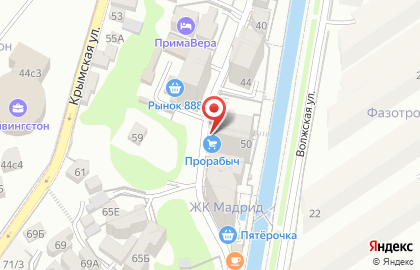Магазин строительных материалов Прорабыч в Центральном районе на карте