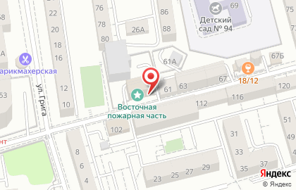 Пожарная часть №1 Ленинградского района на карте