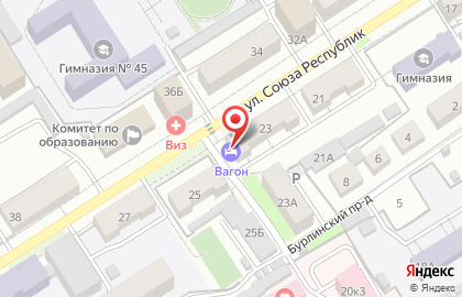 Хостел Вагон на карте