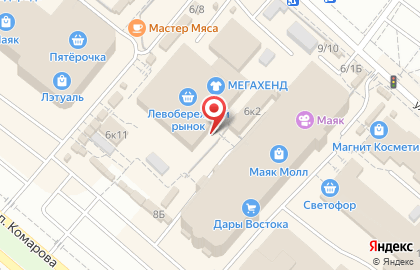 ЗАО Банкомат, КБ Эксперт Банк на проспекте Комарова на карте