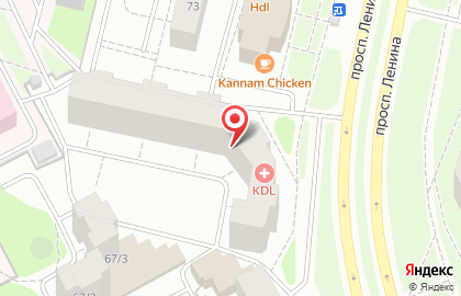 Детско-подростковый центр Веста на проспекте Ленина на карте